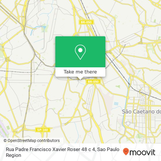 Mapa Rua Padre Francisco Xavier Roser  48 c 4