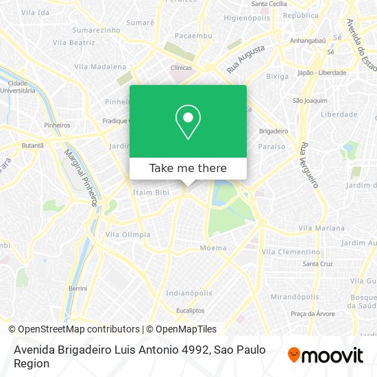 Avenida Brigadeiro Luis Antonio  4992 map