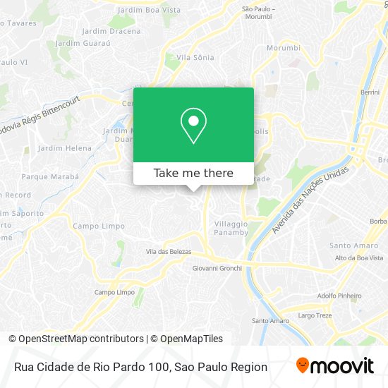 Mapa Rua Cidade de Rio Pardo  100