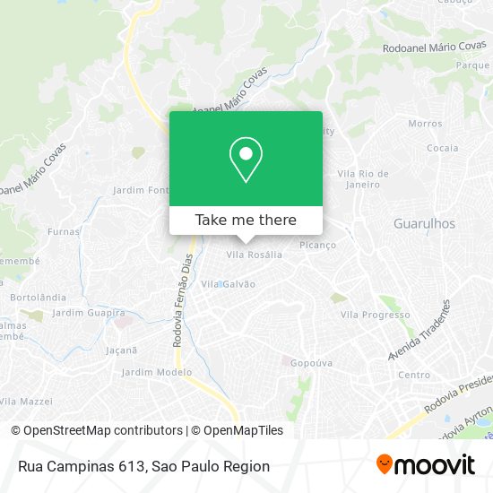 Rua Campinas 613 map