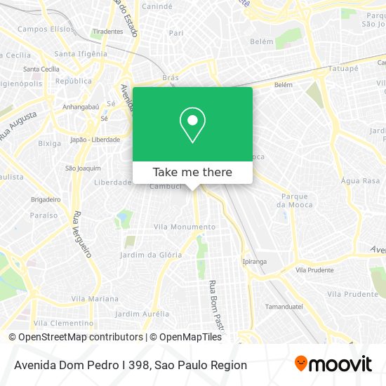 Avenida Dom Pedro I 398 map