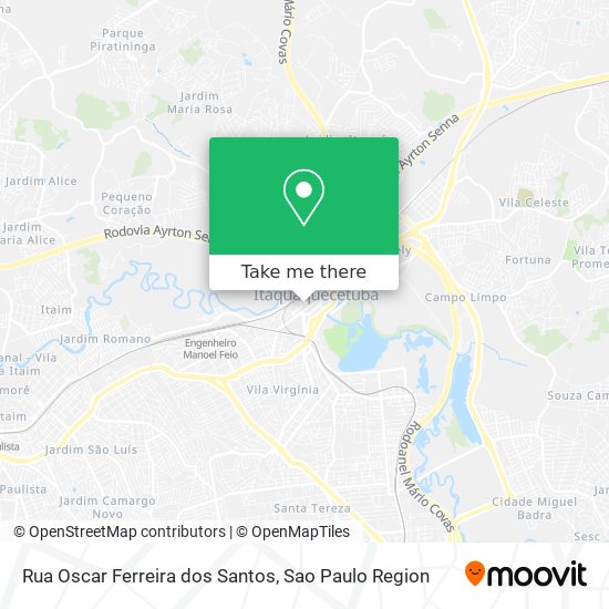 Rua Oscar Ferreira dos Santos map