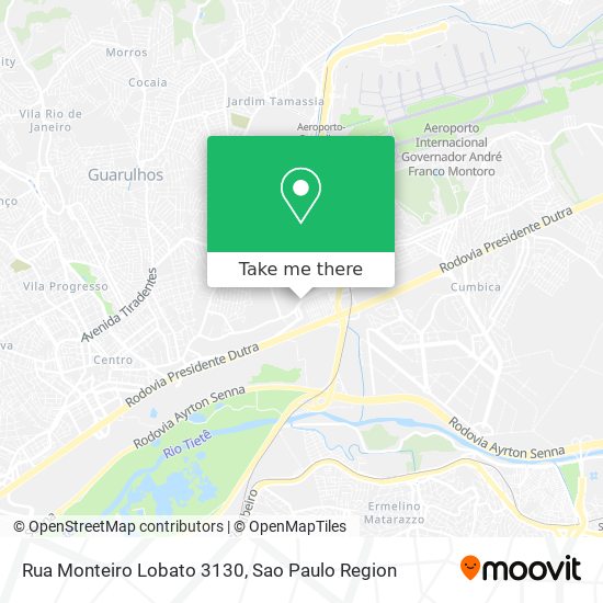 Mapa Rua Monteiro Lobato 3130