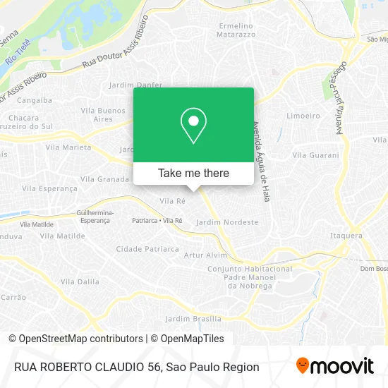 RUA ROBERTO CLAUDIO 56 map