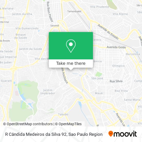 R Cândida Medeiros da Silva 92 map
