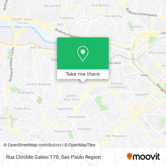 Rua Clotilde Galesi  170 map