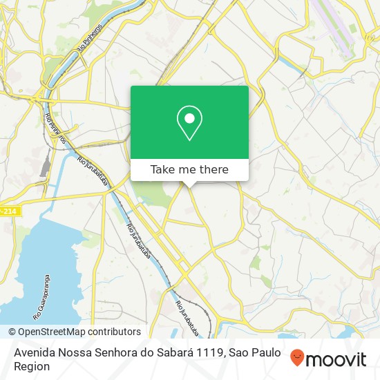 Mapa Avenida Nossa Senhora do Sabará 1119