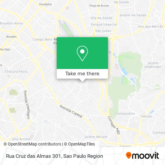 Mapa Rua Cruz das Almas  301