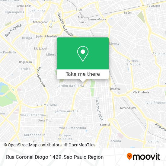 Rua Coronel Diogo 1429 map