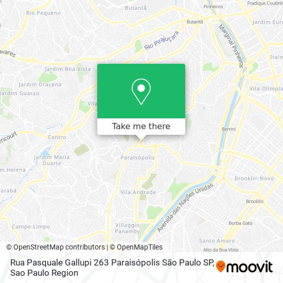 Rua Pasquale Gallupi  263   Paraisópolis   São Paulo   SP map