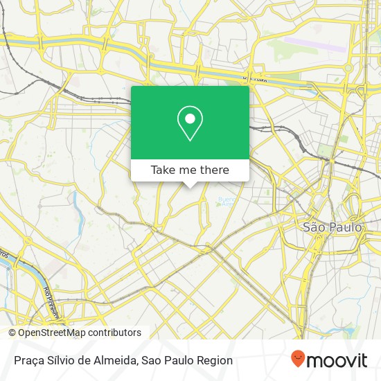 Mapa Praça Sílvio de Almeida