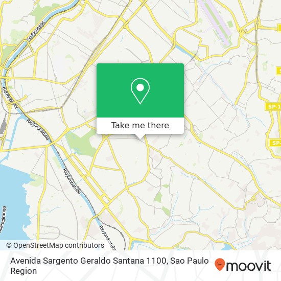 Mapa Avenida Sargento Geraldo Santana  1100
