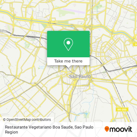 Mapa Restaurante Vegetariano Boa Saude