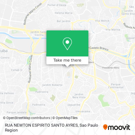 RUA NEWTON ESPIRITO SANTO AYRES map