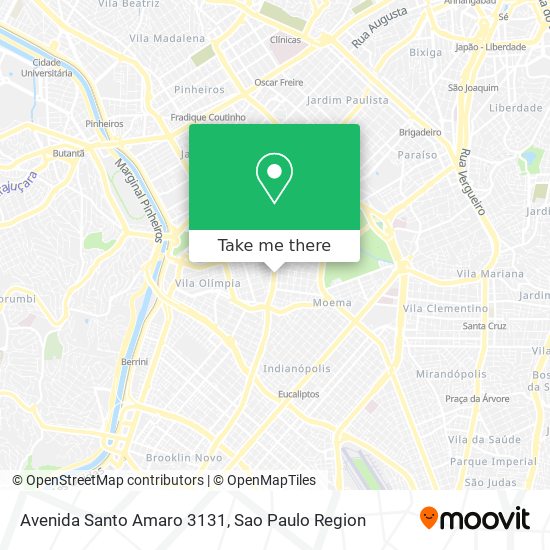 Avenida Santo Amaro 3131 map