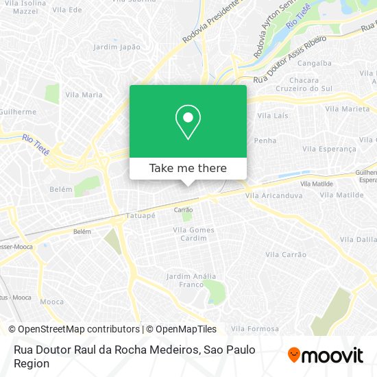 Mapa Rua Doutor Raul da Rocha Medeiros