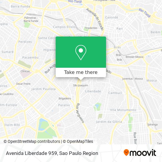 Mapa Avenida Liberdade  959