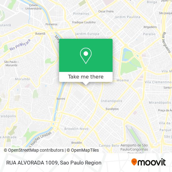 RUA ALVORADA 1009 map
