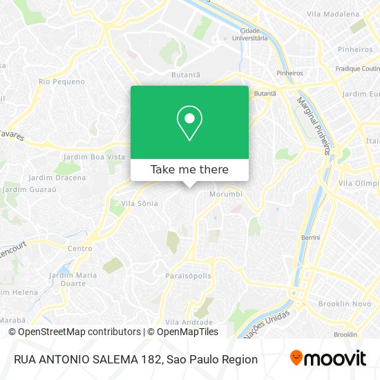 RUA ANTONIO SALEMA 182 map