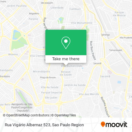 Mapa Rua Vigário Albernaz 523