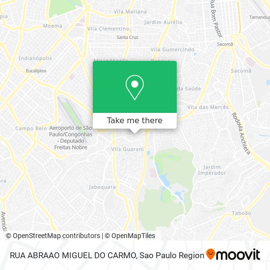 Mapa RUA ABRAAO MIGUEL DO CARMO