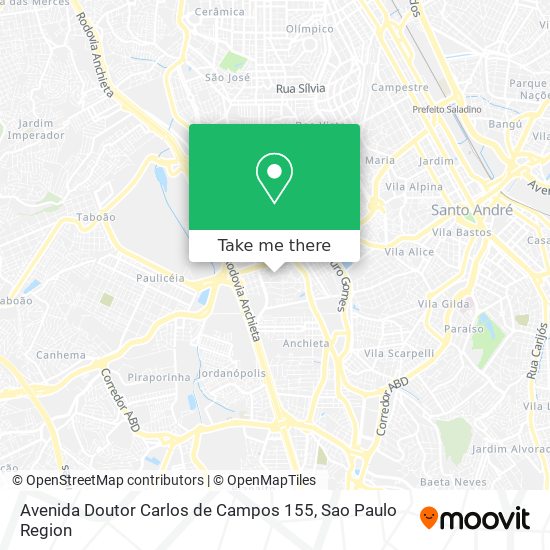 Mapa Avenida Doutor Carlos de Campos 155