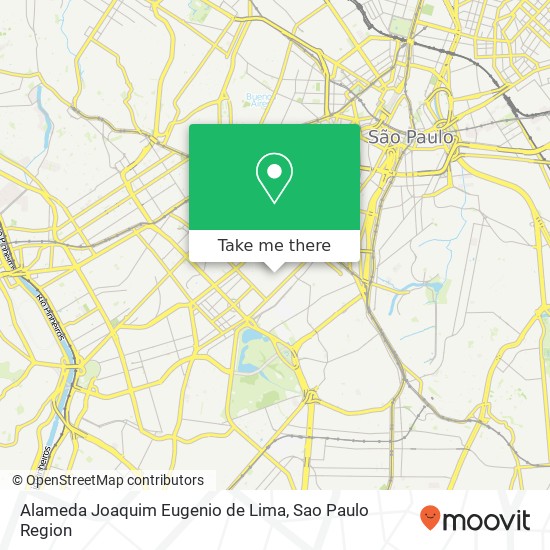 Alameda Joaquim Eugenio de Lima map