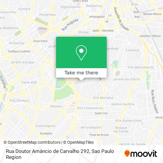 Mapa Rua Doutor Amâncio de Carvalho 292