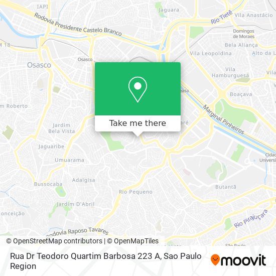 Mapa Rua Dr  Teodoro Quartim Barbosa  223 A