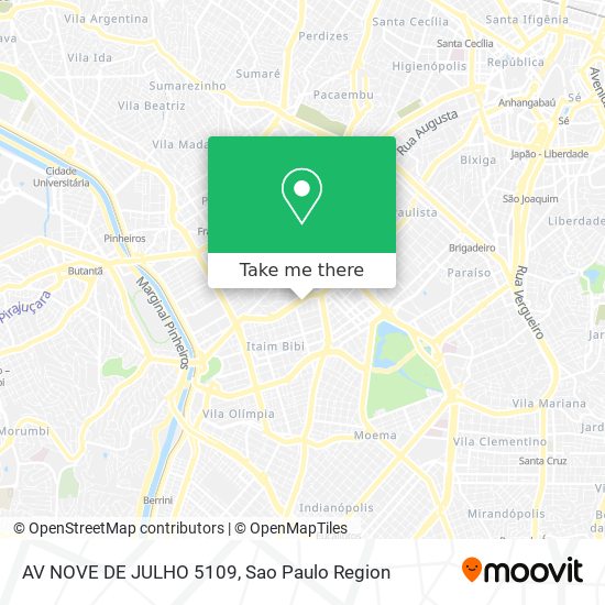 AV NOVE DE JULHO 5109 map