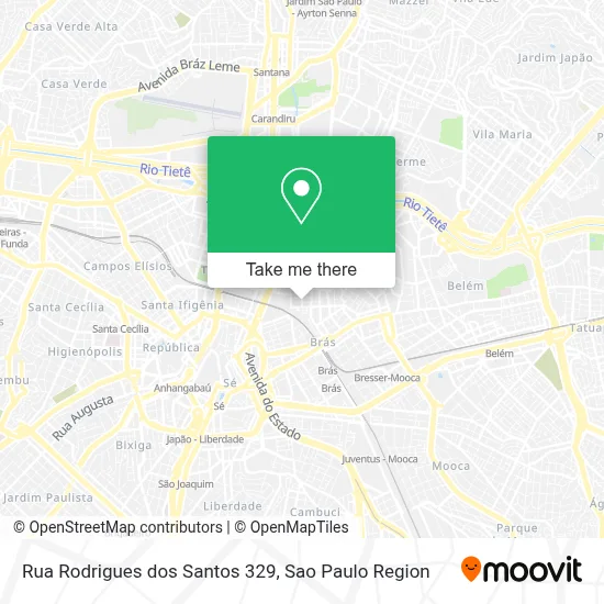 Rua Rodrigues dos Santos 329 map