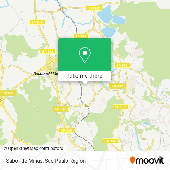 Sabor de Minas map