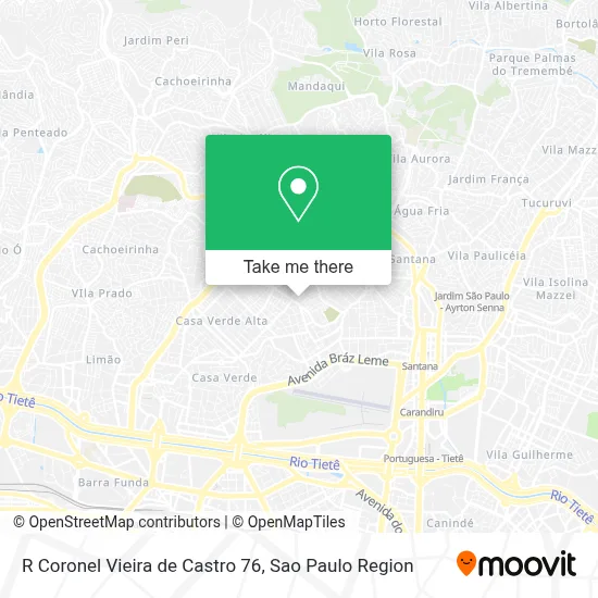 R Coronel Vieira de Castro 76 map
