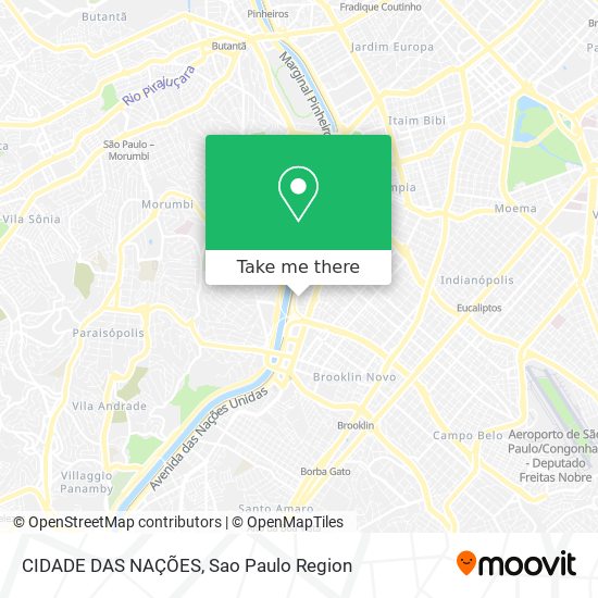 CIDADE DAS NAÇÕES map