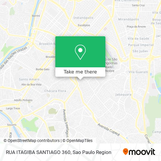 Mapa RUA ITAGIBA SANTIAGO  360