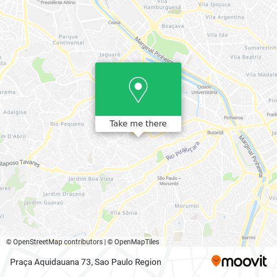 Praça Aquidauana 73 map