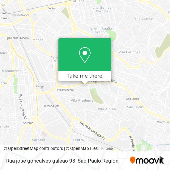 Mapa Rua jose goncalves galeao 93