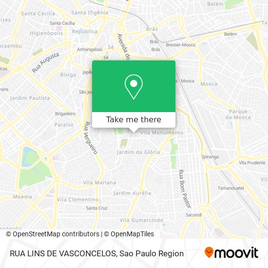 RUA LINS DE VASCONCELOS map