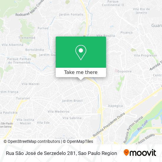 Mapa Rua São José de Serzedelo 281