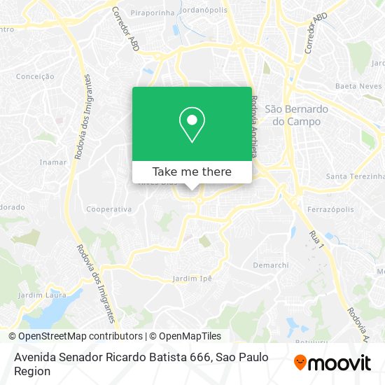 Mapa Avenida Senador Ricardo Batista 666