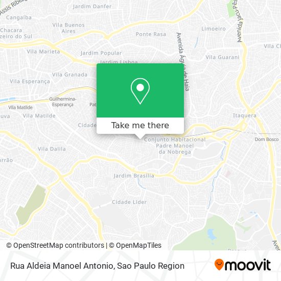 Rua Aldeia Manoel Antonio map