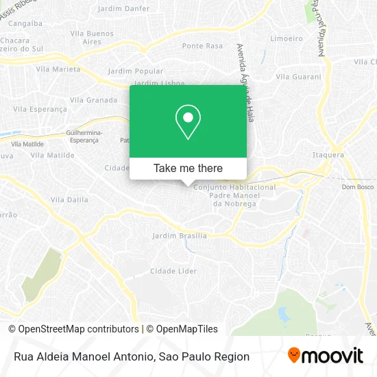 Rua Aldeia Manoel Antonio map