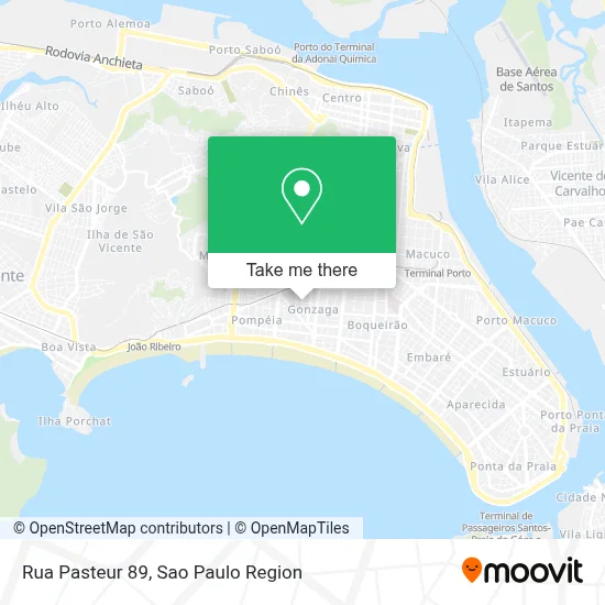 Rua Pasteur 89 map
