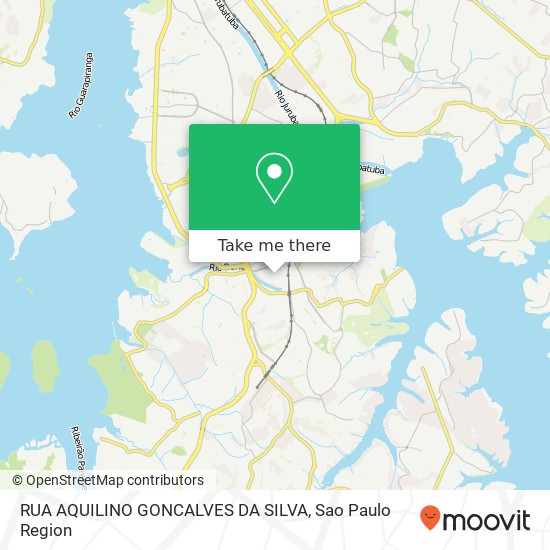 Mapa RUA AQUILINO GONCALVES DA SILVA