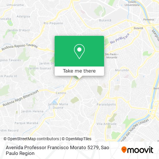 Avenida Professor Francisco Morato 5279 map
