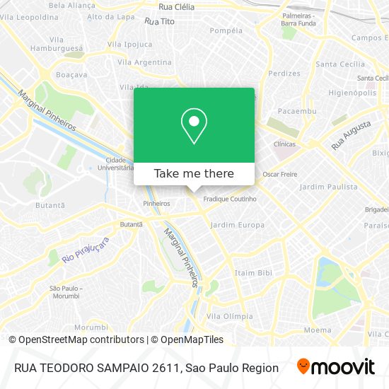 RUA TEODORO SAMPAIO  2611 map