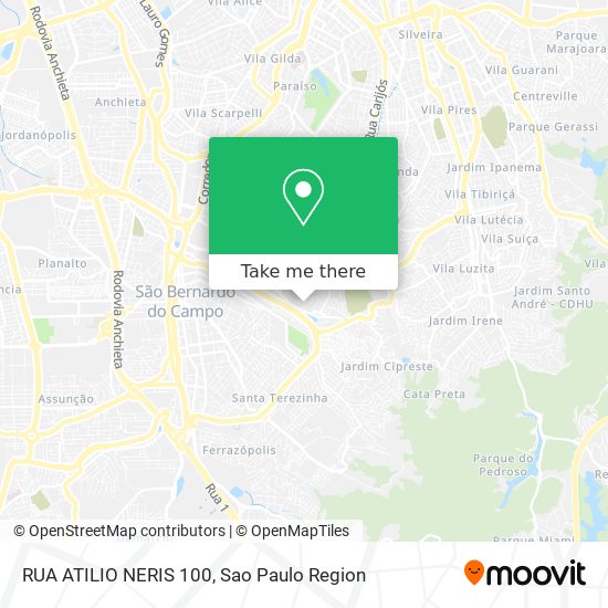 RUA ATILIO NERIS 100 map