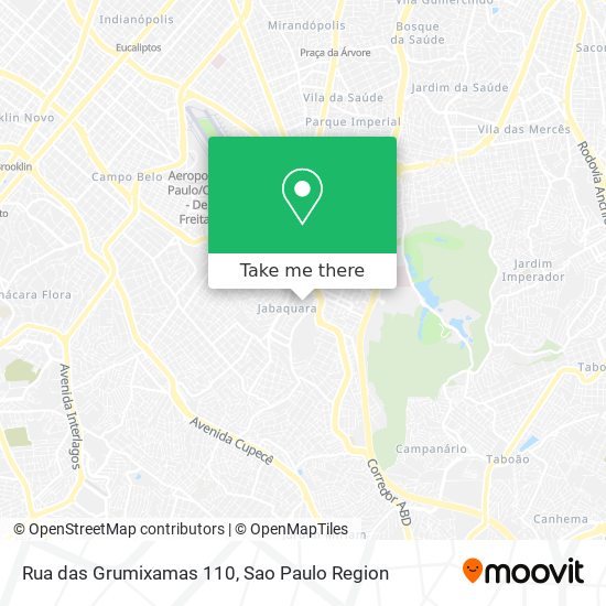 Mapa Rua das Grumixamas 110