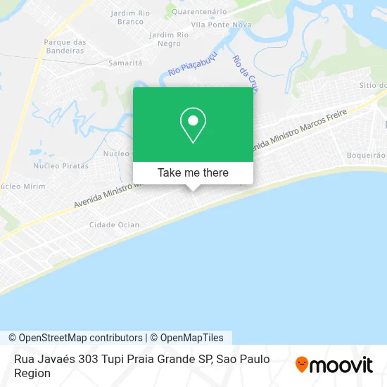 Rua Javaés  303   Tupi   Praia Grande   SP map