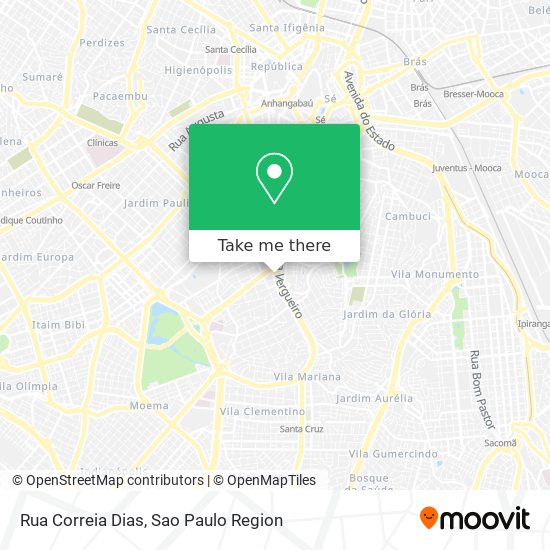 Mapa Rua Correia Dias